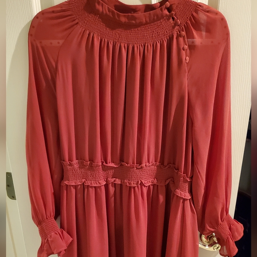 Long-sleeved maxi boutique dress